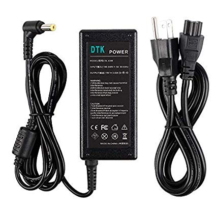 Dtk Ac Adapter Laptop Computer Charger/Notebook PC Power Cord Supply Source Plug for ACER Output: 19V 3.42A 65W Connector Size: 5.5 x 1.7mm