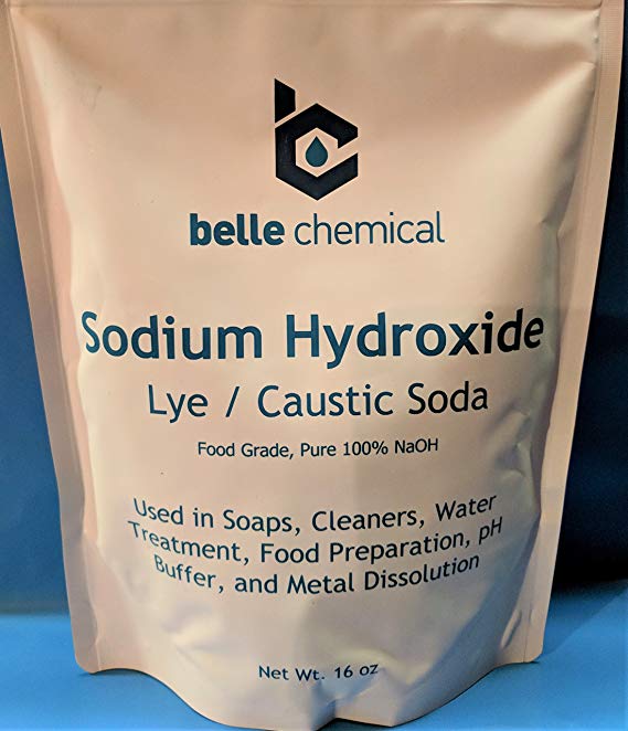 Sodium Hydroxide - Pure - Food Grade (Caustic Soda, Lye) (1 lb)