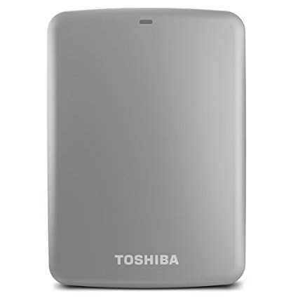 (Old Model) Toshiba Canvio Connect 2TB Portable Hard Drive, Silver (HDTC720XS3C1)