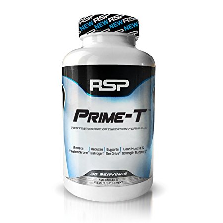 RSP Prime-T Testosterone Booster Formulated to Increase Free Testosterone, Vitality, Lean Muscle and Strength*, 30 Servings