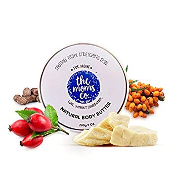 The Moms Co. Natural Body Butter (100 g) for Stretch Marks, Dry Skin and Itchy Skin with Shea and Cocoa Butter