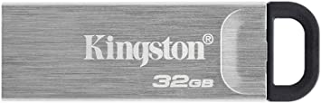 Kingston DataTraveler Kyson USB 3.2 Flash Drive 32 GB - Gen 1 with Stylish Capless Metal Case