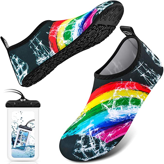 DigiHero Water Shoes Barefoot Quick-Dry Outdoor Beach Swim Sports Aqua Yoga Socks Slip-on for Women Men