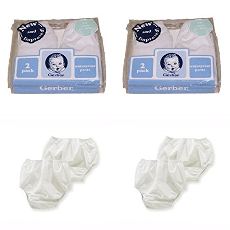 Gerber Plastic Pants, 2T , Fits 28-32 lbs. (4 pairs)