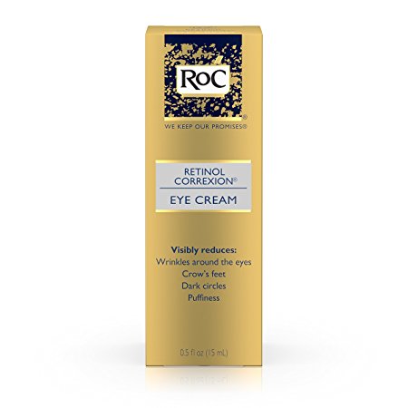 Roc Retinol Correxion Anti-Aging Eye Cream Treatment for Eye Wrinkles, Crows Feet, Dark Circles, and Puffiness .5 fl. oz