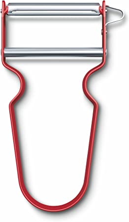 Victorinox Straight-Blade REX Fruit and Vegetable Peeler (Red), 5.5 x 2.7 x 0.6 in