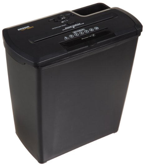 AmazonBasics 7- to 8-Sheet Strip Cut Shredder with CD Shred