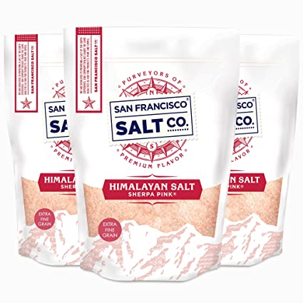 Sherpa Pink Himalayan Salt - 15 lbs. (3 x 5 Pound Bags) Extra-Fine Grain