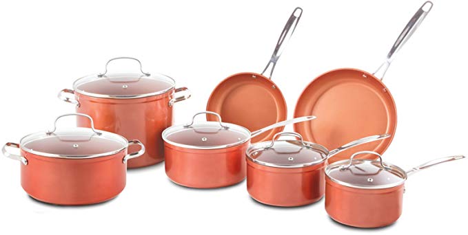 NuWave Duralon Ceramic Nonstick 12-Piece Cookware Set