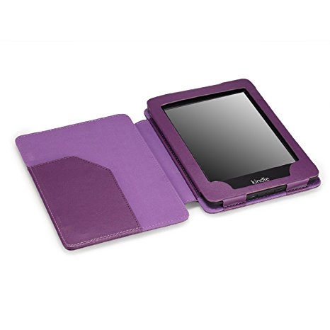 MoKo Case for Kindle Paperwhite, Premium Cover with Auto Wake / Sleep for Amazon All-New Kindle Paperwhite (Fits All 2012, 2013, 2015 and 2016 Versions), PURPLE