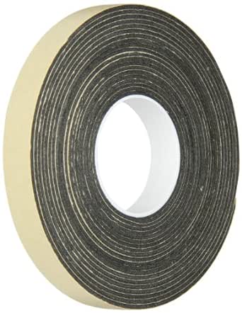 3M Double Coated Polyethylene Foam Tape 4496B, 1/2" x 5 yards, Black, Conforms to Irregular Surfaces, Long Term Durability