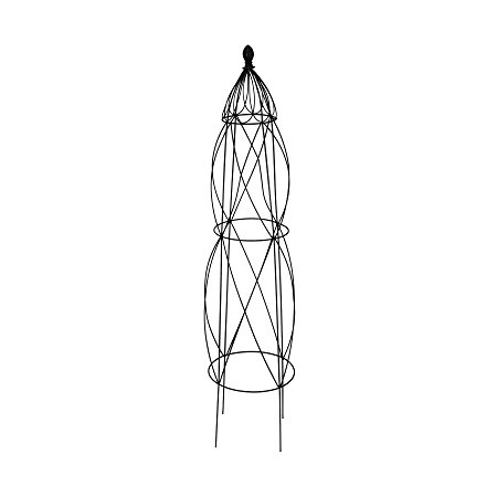 Panacea Vibrant Diamond Obelisk, 51.5", Black