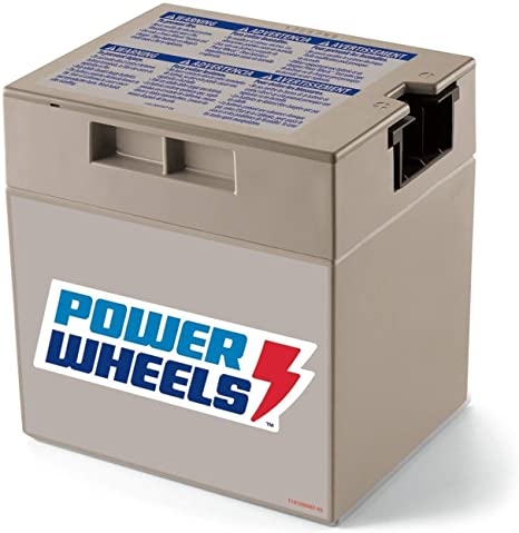 Power Wheels 12-Volt Rechargeable Replacement Battery, Multicolor