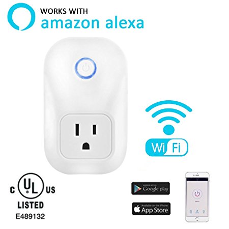 Smart Plug Mini Wi-Fi, VPRAWLS Wireless Smart Timing Power Switch Socket Energy Saving Outlet Control your Devices from Anywhere