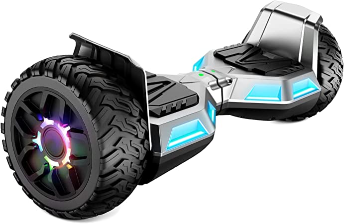 SISIGAD Hoverboard with Bluetooth Speaker, 6.5”/ 8.5” Two Colorful Flash Wheels Self Balancing Scooter for Kids or Adults Gift