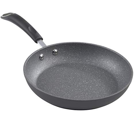 Bialetti Impact, 07551, textured nonstick surface, oil distribution,10 inch fry pan, gray