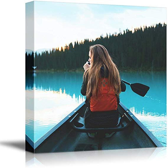 SIGNFORD Custom Canvas Prints, Travel Personalized Poster Wall Art with Your Photos Wood Frame Digitally Printed - 16"x16"