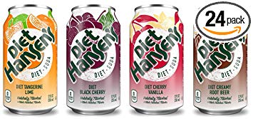 Diet Hansen's Soda Variety Pack, 12 Ounce (Pack of 24)