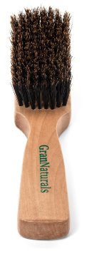 GranNaturals Men's Boar Bristle Hair   Beard Brush