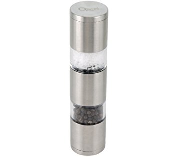 Ozeri Fresko Stainless-Steel Salt & Pepper Mill and Grinder, BPA-Free