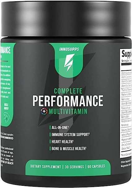 InnoSupps Complete Performance Multivitamin | Essential Vitamins & Minerals with Senactiv for Cellular Regeneration and ATP Production