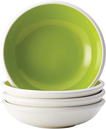 Rachael Ray Dinnerware Rise Fruit Bowl Set, 4 Piece, Green