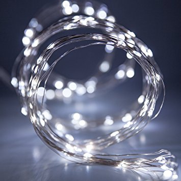 Remote Copper Wire Lights Outdoor String Lights,164ft 500 LED Waterproof Starry Lights, 5V Low Voltage Decor Rope Lights For Christmas Holiday, Wedding, Parties--White