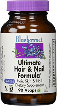 BlueBonnet Ultimate Hair and Nail Formula Supplement, 90 Count