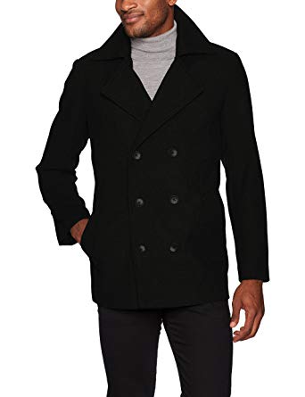 Hart Schaffner Marx Mens Captain Double Breasted Peacoat