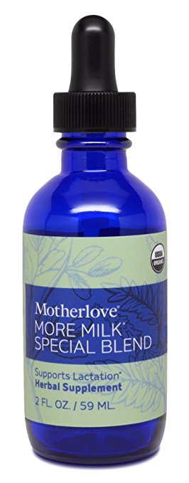 Motherlove More Milk Special Blend Organic Herbal Breastfeeding Supplement with Goat's Rue for Lactation Support, 2 oz Liquid Tincture