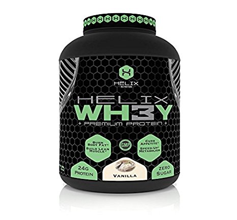 Helix WH3Y 5lb, 65 servings, Vanilla- 100% Money Back Guarantee.