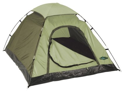 Stansport Hunter Series Hunter Buddy 2 Pole Dome Tent (Forest Green/Tan, 5-Feet 6-Inch X 6-Feet 6-Inch X 44-Inch)