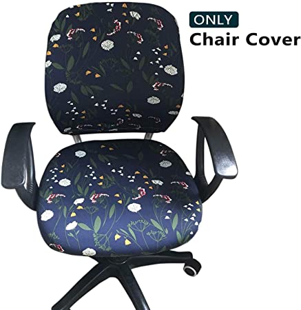 Melaluxe Computer Office Chair Cover - Protective & Stretchable Universal Chair Covers Stretch Rotating Chair Slipcover