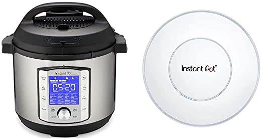 Instant Pot Duo Evo Plus 9-in-1 Electric Pressure Cooker, Sterilizer, Slow Cooker, Rice Cooker, Grain Maker, 6 Quart, 10 Programs & tant Pot Silicone Lid 5 and 6 Quart