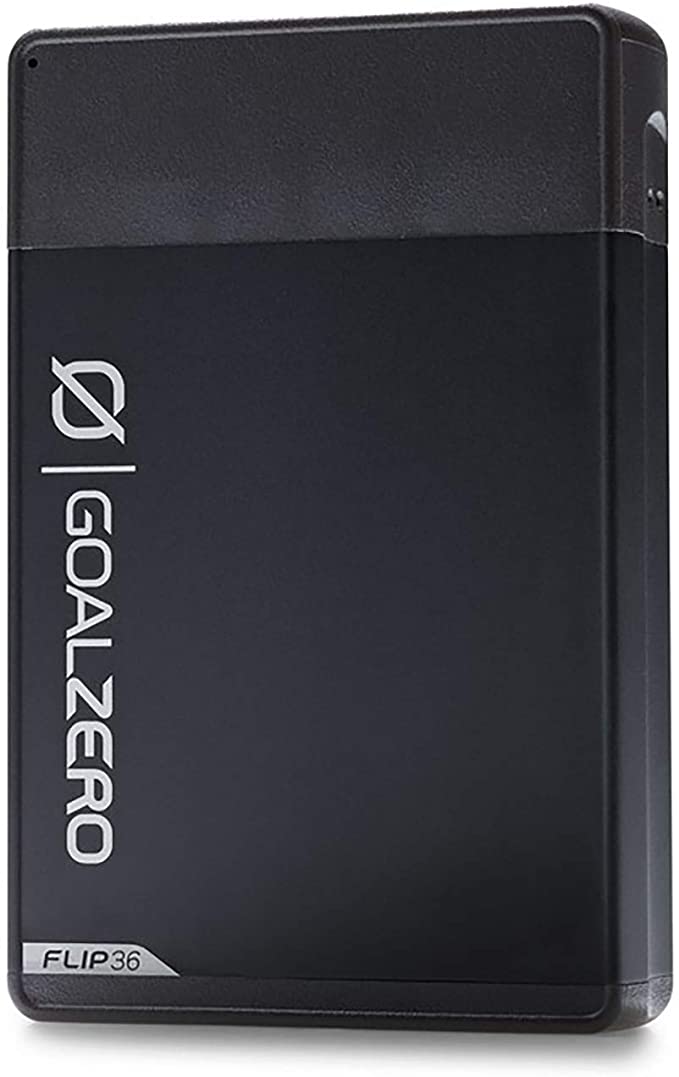 Goal Zero Flip 36 Portable Phone Charger, 10,050mAh/36Wh External Power Bank - Black