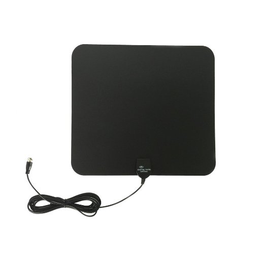 HDTV Antenna, Philonext Super Thin Digital Indoor HDTV Antenna, with 16ft High Performance Coax Cable, Extremely Soft Design and Lightweight (25 Miles Range)