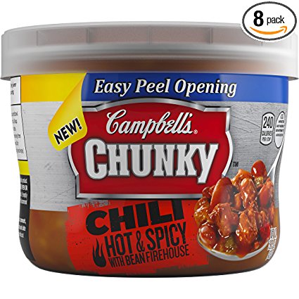 Campbell's Chunky Chili, Hot & Spicy Bean Firehouse, 15.25 Ounce (Pack of 8)