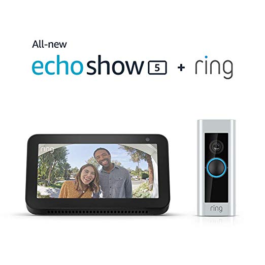 Echo Show 5 Charcoal with Ring Video Doorbell Pro