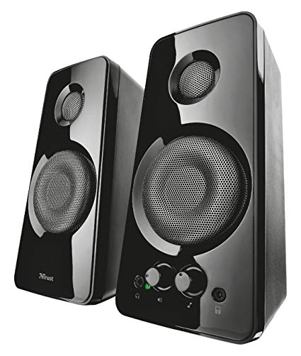 Trust 21560 36 W Tytan 2.0 PC Speakers for Computer and Laptop, USB Powered, Black