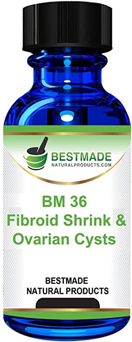 Bestmade Natural Products Fibroid Shrink and Ovarian Cysts Natural Remedy (BM36), Naturally Potent Remedy Shrinks Fibroid and Cysts, Relieves Painful Frequent Menstruation and Painful Intercourse