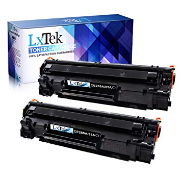 LxTek Compatible 85A Toner Cartridge Replacement for HP 85A CE285A (2 Black) with HP Laserjet Pro P1102W, HP Laserjet Pro P1109W, P1102, 1102W, P1109, M1217NFW M1212NF MFP M1132 M1214NFH M1130 Printer