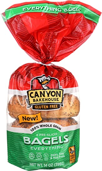 Canyon Bakehouse Everything Bagel, Gluten-Free , 14 oz (Frozen)