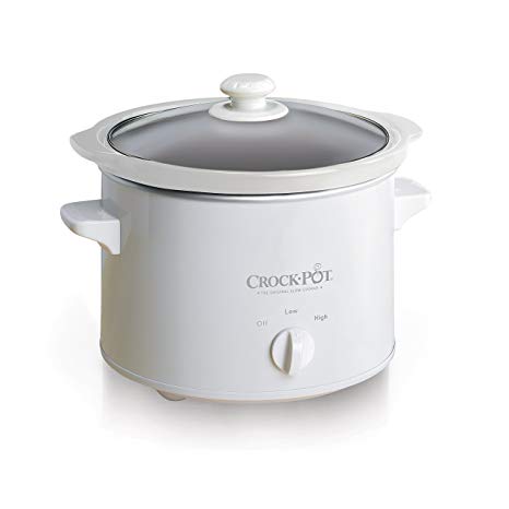 Mr. Coffee Crock-Pot 5025-WG-NP 2.5QT, White Slow Cooker 2.5 quarts
