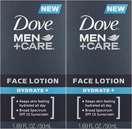 Dove Men   Care Face Lotion Hydrate, 1.69 fl. oz. 2 Count