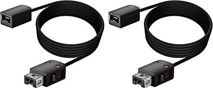 iMW Extension Cable for NES | Super NES Classic Edition, Black, 2-Pack - NES
