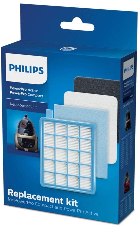 Philips FC8058 / 01 Kit 1 HEPA 10 output filter, 1 motor filter, 1 foam filter For Philips PowerPro Active FC863X vacuum cleaners