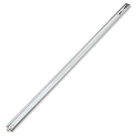 LEDwholesalers Linkable Low Profile Aluminum LED Rigid Strip for Display Case and Under Cabinet Light, 24-Inch, Warm White, 1988WW