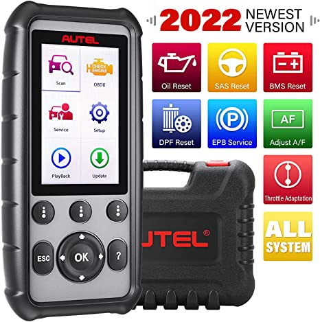 Autel Full System MaxiDiag MD806 Pro 2022 Newest Diagnostic Scan Tool Upgraded Version of MD802/MD808 Code Reader with 7 Special Services, Plus DTC Lookup, Data Playback & Print