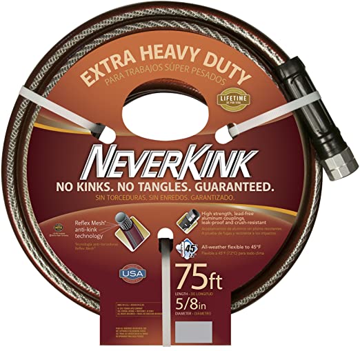 Apex 8642 -75 NeverKink Series 3000 Extra Heavy Duty Garden Hose, 5/8-Inch by 75-Feet