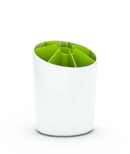 Joseph Joseph Segment, Utensil Pot with Dividers, White and Green